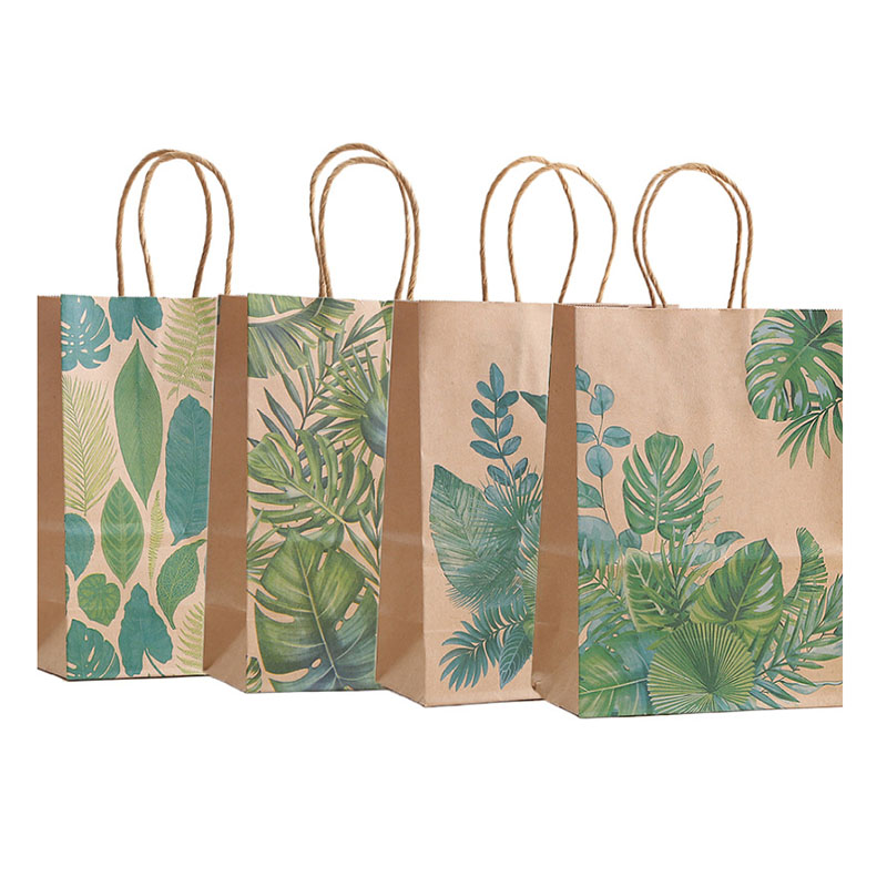 Wedding Supply Shops - 12/24Pcs Kraft Paper Forest Green Leaf