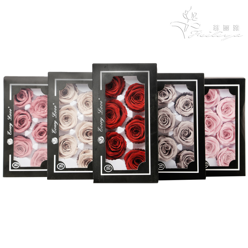 Wedding Supply Bulk - 6pcs Eternal Rose Flower Heads,Large,5-6cm -