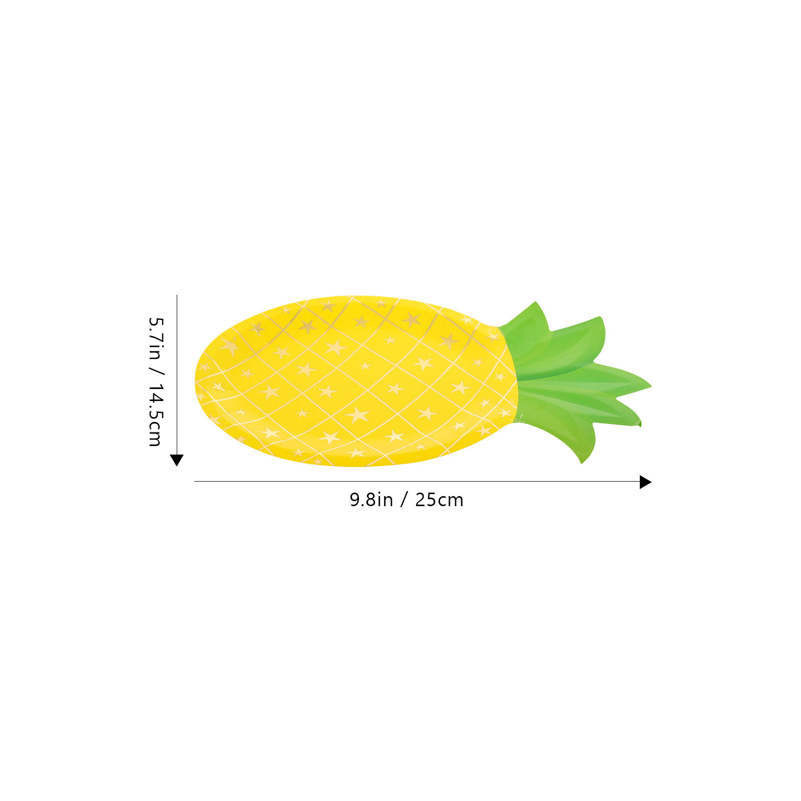 8Pcs Pineapple Paper Plates Di - Wedding Supply Bulk review and price