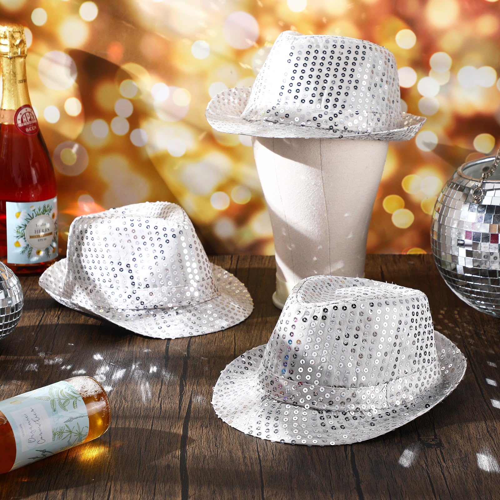 12-36Pcs Sequin Hats Bulk Glit - Wedding Supply Bulk review and price